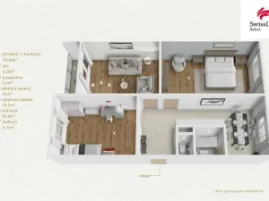 Prodej bytu 3+1, Sokolov, Jelínkova, 83 m2