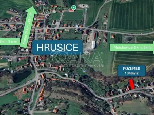 Prodej pozemku pro bydlení, Hrusice, U Potoka, 1348 m2