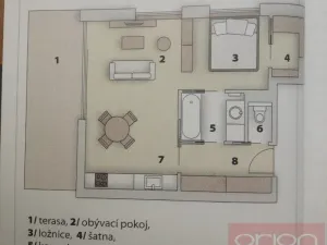 Pronájem bytu 1+kk, Praha - Vinohrady, Uruguayská, 60 m2