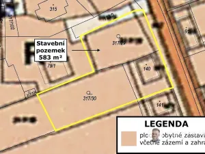 Prodej pozemku pro bydlení, Cerekvice nad Bystřicí, 583 m2