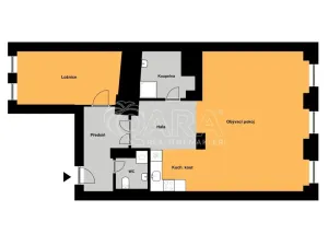 Pronájem bytu 2+kk, Praha - Nové Město, Kateřinská, 75 m2