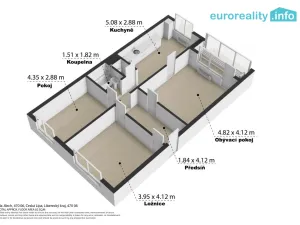 Prodej bytu 3+1, Česká Lípa, Na Jílech, 75 m2