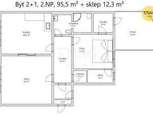 Prodej bytu 3+kk, Hodonín, Národní třída, 81 m2