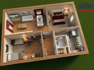 Prodej bytu 3+1, Černá v Pošumaví - Bližná, 76 m2