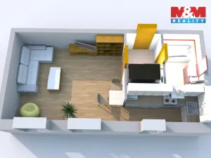 Pronájem bytu 1+kk, Kolín, Roháčova, 29 m2