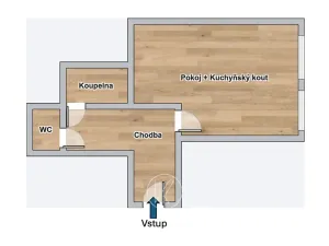 Pronájem bytu 1+kk, Plzeň, Radobyčická, 32 m2