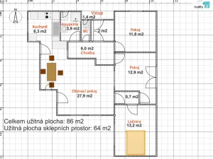 Prodej rodinného domu, Kouřim, Tyršova, 150 m2