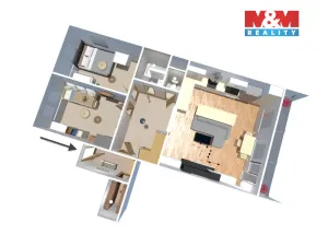 Prodej bytu 3+kk, Praha - Chodov, Markušova, 79 m2
