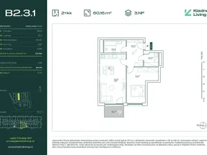 Prodej bytu 2+kk, Kladno, Pražská, 56 m2