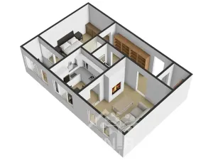 Prodej bytu 2+1, Velké Hamry, 54 m2