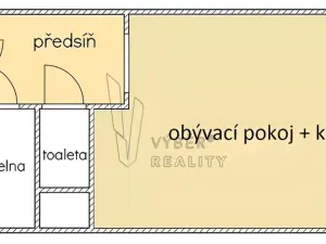 Prodej bytu 1+kk, Praha - Malešice, Káranská, 24 m2