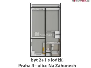 Pronájem bytu 2+1, Praha - Michle, Na záhonech, 59 m2