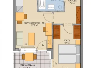 Prodej bytu 2+kk, Praha - Stodůlky, Svitákova, 42 m2