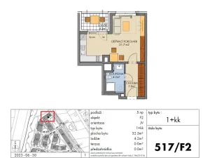 Prodej bytu 1+kk, Praha - Ruzyně, Huppnerova, 33 m2