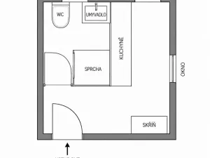 Prodej bytu 1+kk, Šestajovice, Revoluční, 18 m2