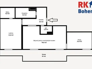 Prodej bytu 3+kk, Nehvizdy, Vyšehořovická, 90 m2