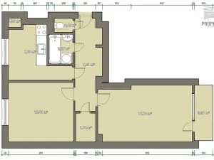 Prodej bytu 2+1, Brno, Došlíkova, 52 m2
