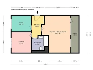 Prodej bytu 3+kk, Praha - Střížkov, Rumburská, 61 m2