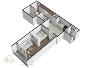 Prodej bytu 1+kk, Mělník, Nemocniční, 42 m2