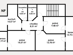Prodej ubytování, Most, Pod Širokým vrchem, 312 m2