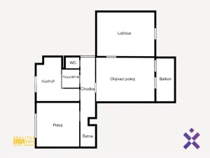 Prodej bytu 3+1, Zlín, třída Svobody, 67 m2