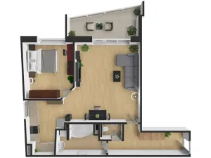 Prodej bytu 2+kk, České Budějovice, Jar. Haška, 66 m2