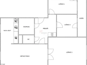 Pronájem bytu 4+kk, Praha - Záběhlice, Bělčická, 75 m2