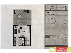 Pronájem bytu 1+kk, Praha, Na křečku, 60 m2