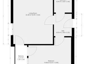 Pronájem bytu 2+kk, Praha - Černý Most, Mrázkova, 50 m2