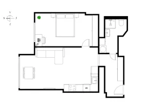 Prodej bytu 2+kk, Praha - Vinohrady, Slezská, 51 m2