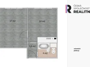 Pronájem bytu 1+1, Žatec, Mládežnická, 36 m2