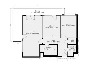 Pronájem bytu 3+kk, Praha - Letňany, Pavla Beneše, 85 m2
