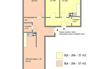 Prodej ubytování, Praha - Vršovice, Bulharská, 95 m2