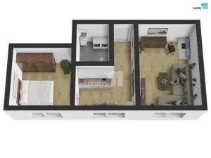 Pronájem bytu 2+1, Trutnov - Střední Předměstí, Lnářská, 46 m2