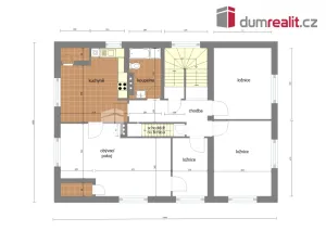 Pronájem bytu 4+1, Praha - Březiněves, Na hlavní, 96 m2