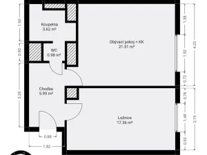 Prodej bytu 2+kk, Praha - Vršovice, Vršovická, 49 m2