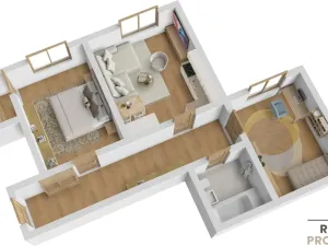 Pronájem bytu 3+kk, Ostrava - Zábřeh, Březinova, 61 m2