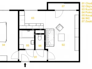 Prodej bytu 2+1, Ostrava, Heyrovského, 51 m2