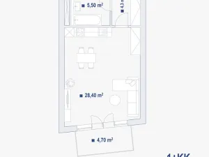 Prodej bytu 1+kk, Brno - Zábrdovice, Bratislavská, 38 m2