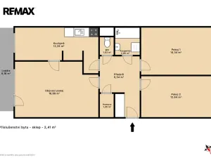 Prodej bytu 3+1, Praha - Chodov, Dědinova, 75 m2