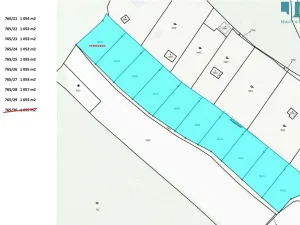 Prodej zahrady, Třebíč, 1057 m2
