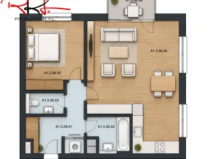 Prodej bytu 3+kk, Praha, Schoellerova, 65 m2