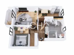 Prodej bytu 2+1, Uničov, Jiráskova, 62 m2