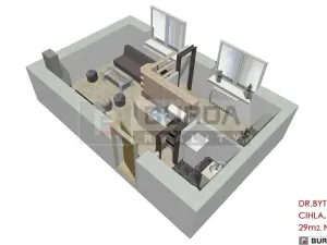 Pronájem bytu 2+kk, Neratovice, 30 m2
