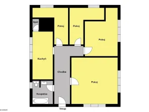 Pronájem bytu 3+1, Bělá pod Bezdězem, Husova, 76 m2
