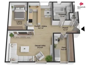 Prodej bytu 3+kk, Stochov, Jaroslava Šípka, 93 m2