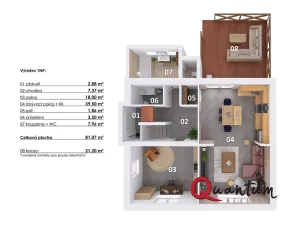 Prodej rodinného domu, Praha - Uhříněves, U Nadýmače, 279 m2