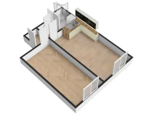 Pronájem bytu 2+kk, Praha - Nusle, K podjezdu, 48 m2