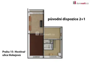Prodej bytu 2+1, Praha - Hostivař, Hokejová, 66 m2