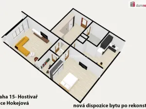 Prodej bytu 2+1, Praha - Hostivař, Hokejová, 66 m2